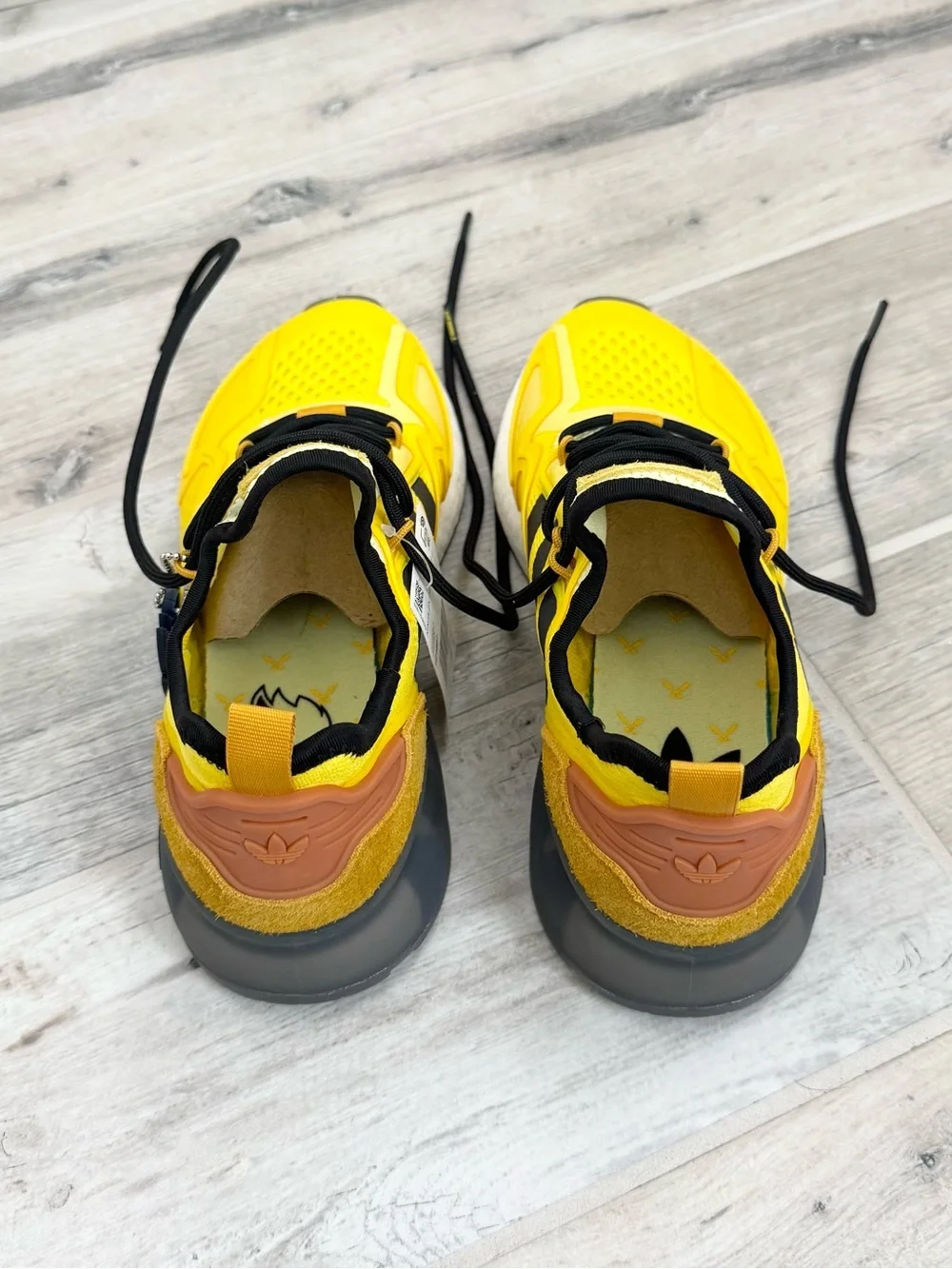 Adidas Yellow Ninja ZX 2K Boost JR Shoes